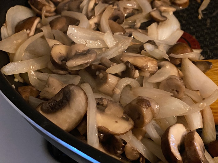 sauteed mushrooms and onions