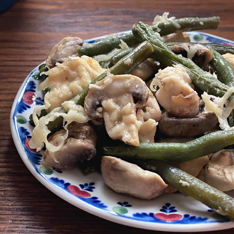 Sheet pan Italian chicken & veggies with Olive Garden dressing