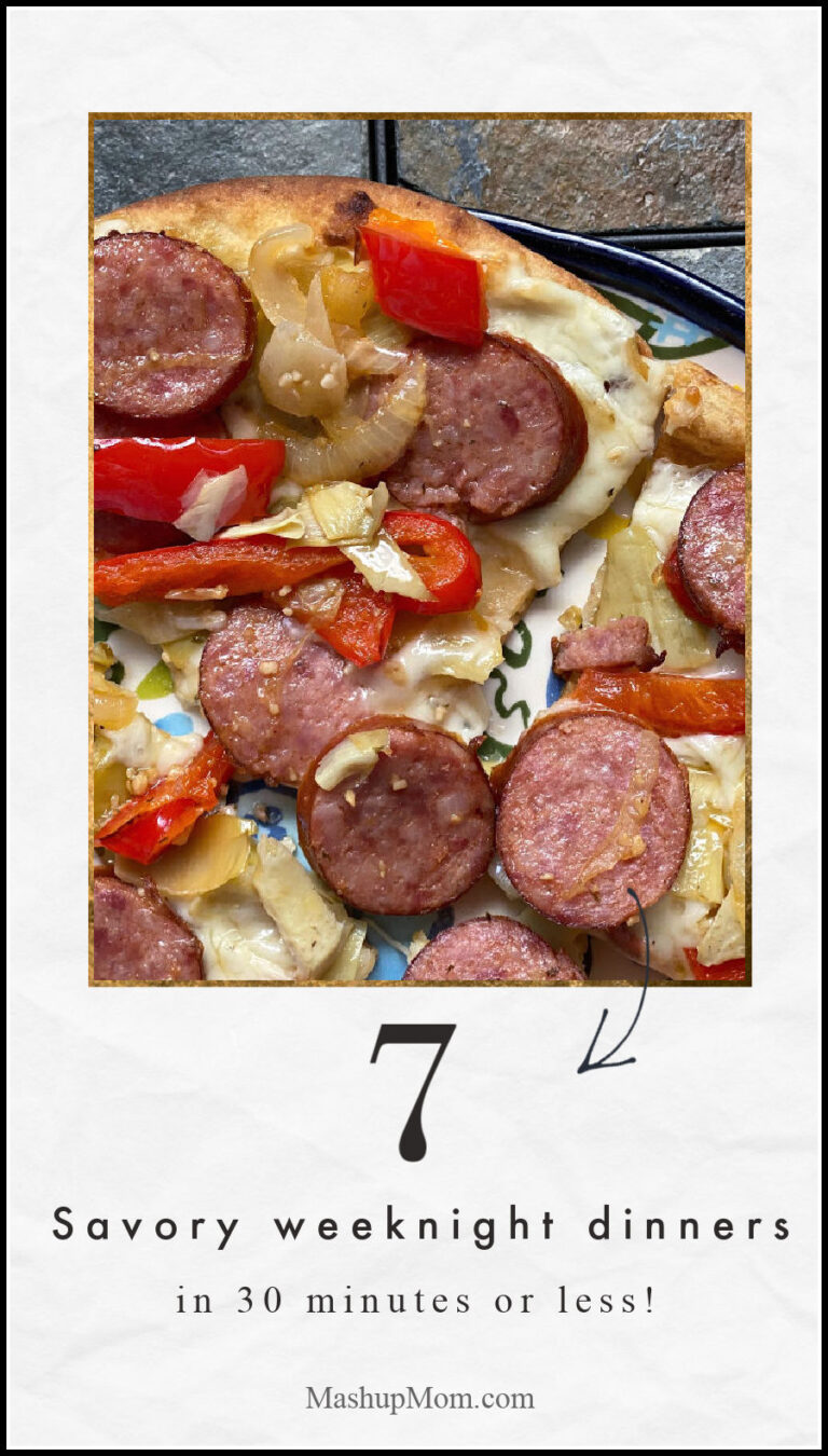 Seven Savory weeknight dinner recipes -- in 30 minutes or less!
