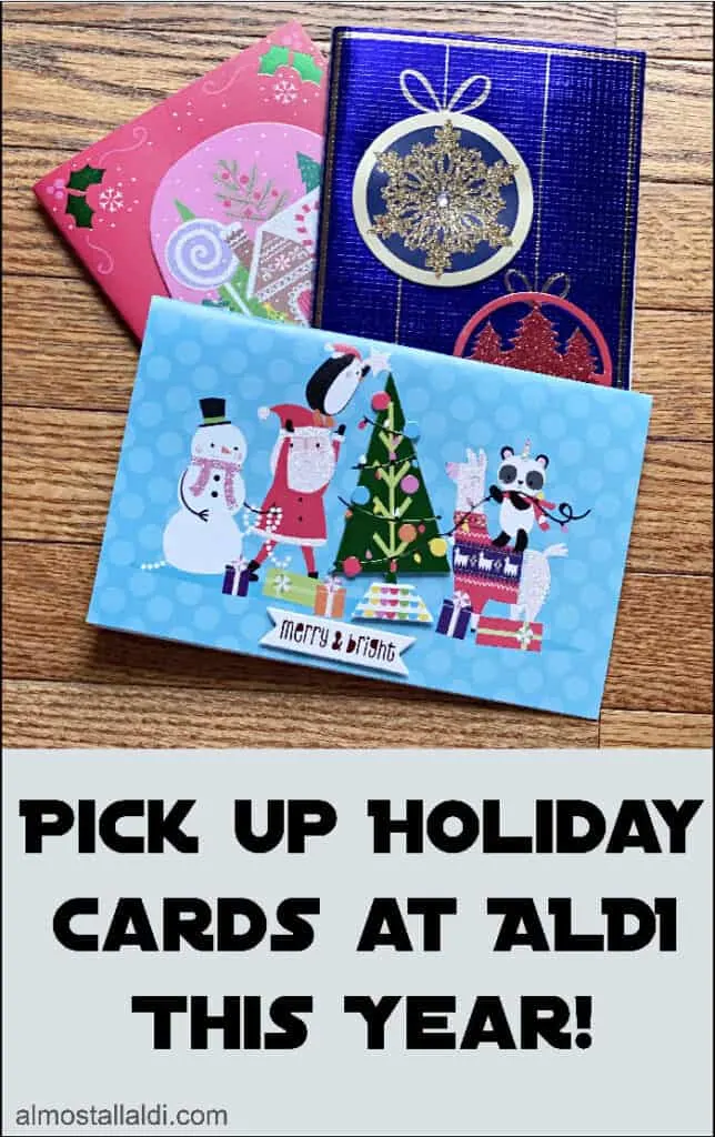 Pick up Christmas cards at ALDI