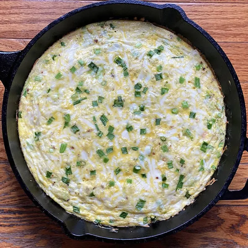 lox and avocado frittata with ricotta