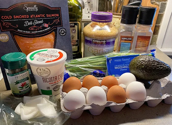 smoked salmon frittata ingredients