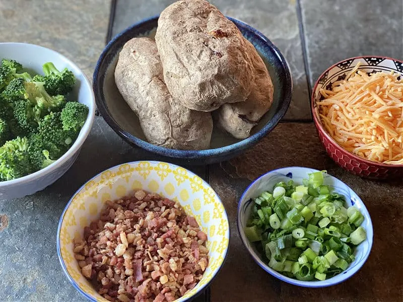 Baked potato bar -- put out potatoes and toppings