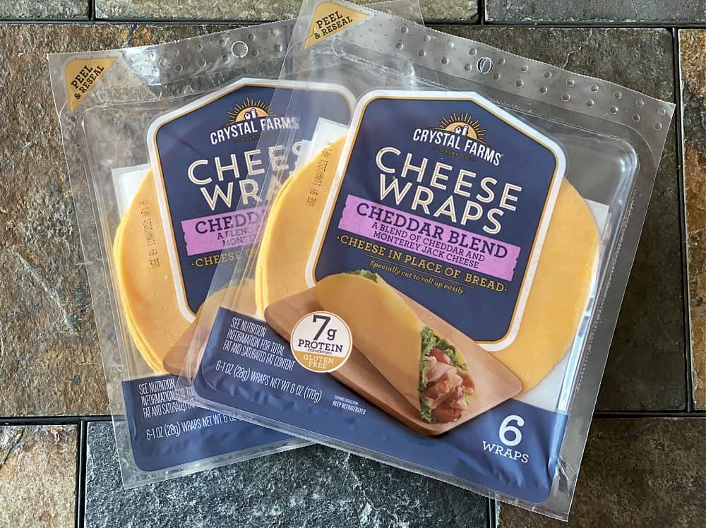 Keto-Friendly Crystal Farms Cheese Wraps now come in cheddar blend