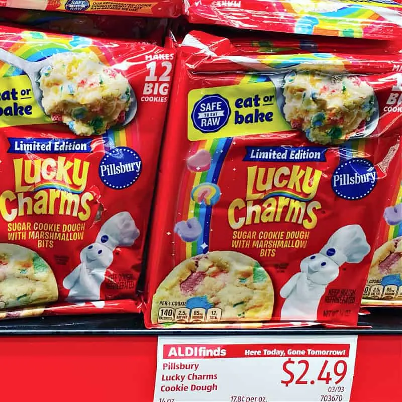 Lucky Charms cookie dough at ALDI