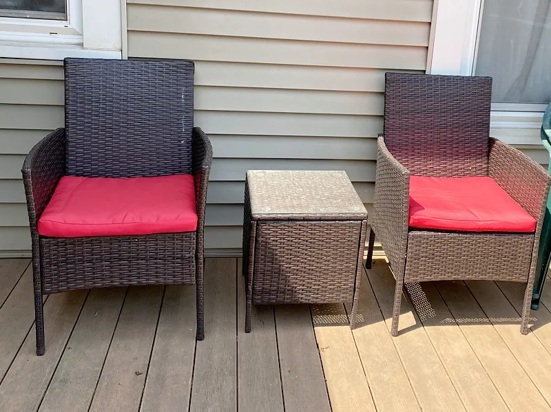 amazon wicker patio set