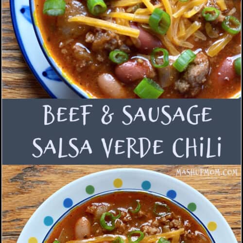 Beef & Sausage Salsa Verde Chili