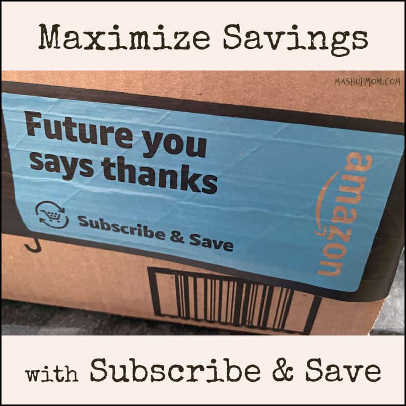 como maximizar suas economias com o Amazon Subscribe Save-estoque quando você empilhar cupons, Adicionar economia instantânea e evitar surpresas!