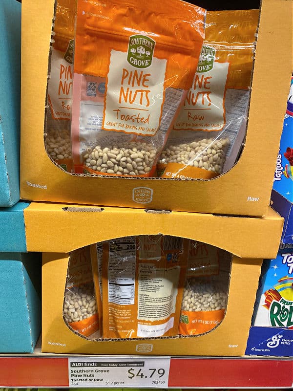 pine nuts at aldi