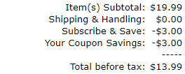 Maximize Your Savings with  Subscribe & Save