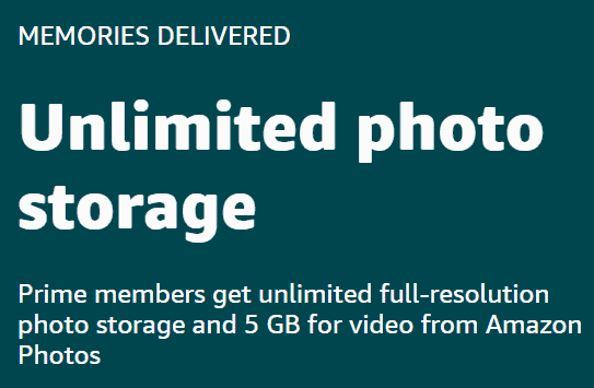 unlimited amazon photo storage
