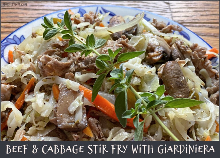 Beef & Cabbage Stir Fry with Giardiniera