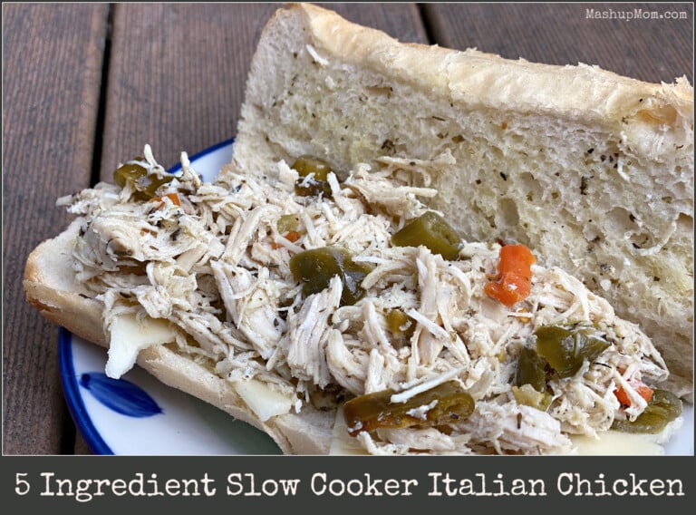 5 Ingredient Slow Cooker Italian Chicken
