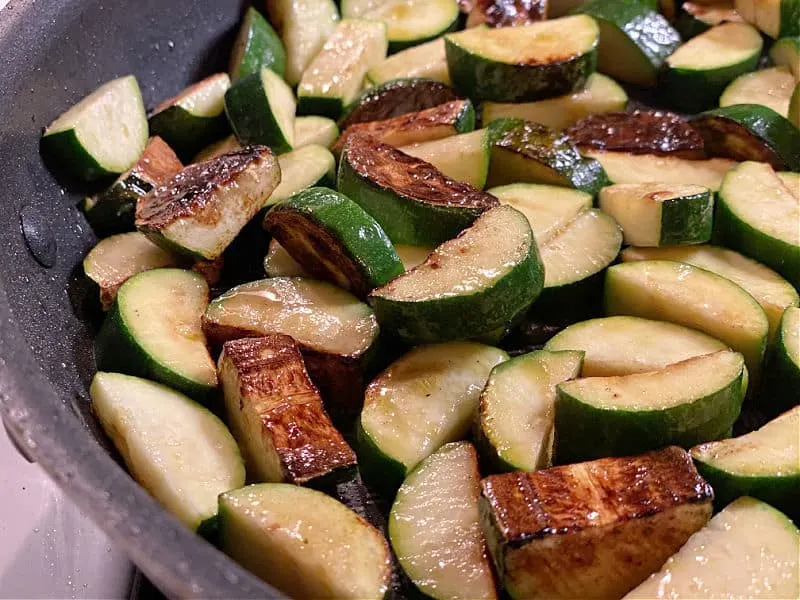 browned zucchini
