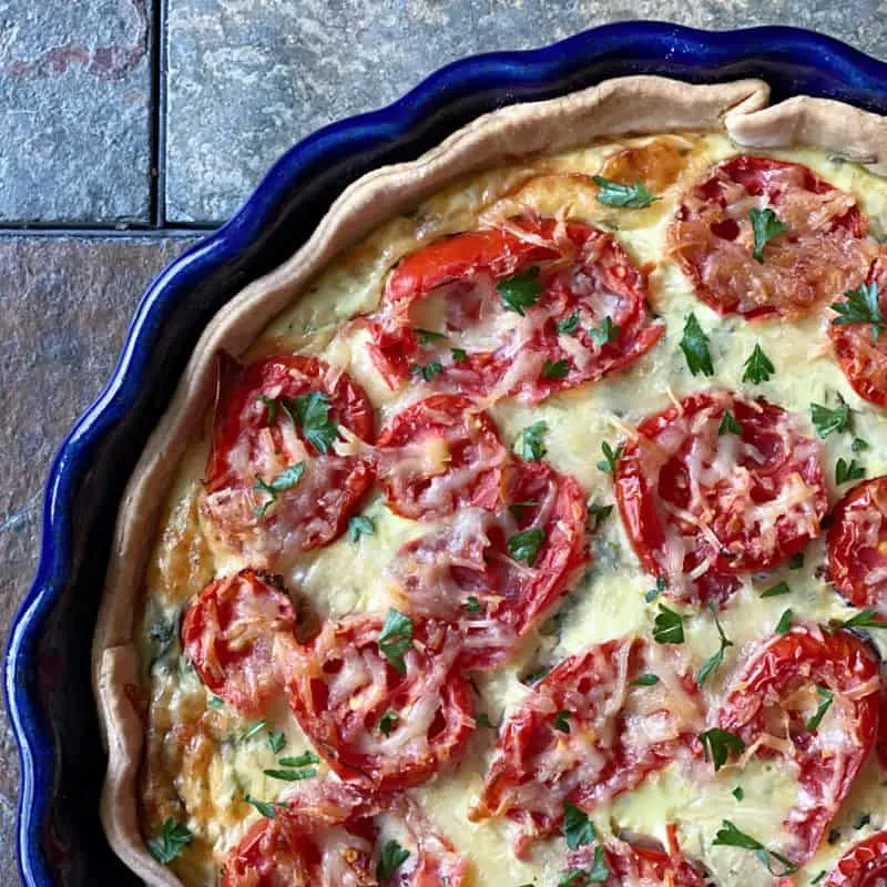 tomato ricotta spinach pie