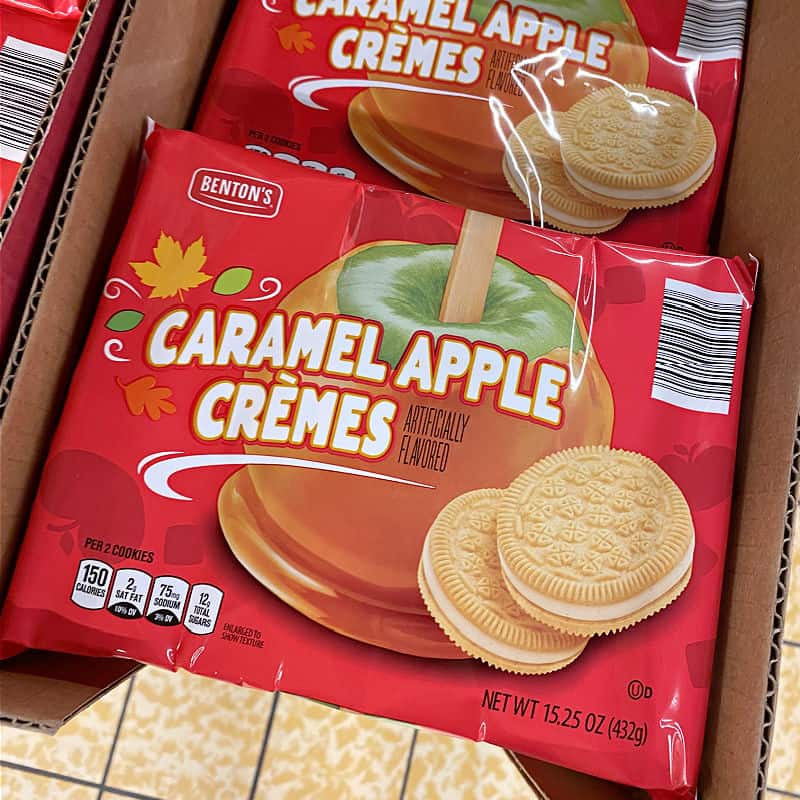 caramel apple cookies at aldi