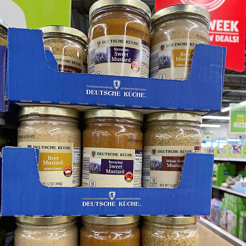 german mustards at aldi