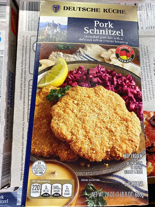 pork schnitzel at aldi