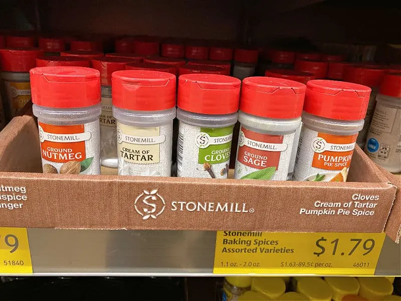baking spices at aldi
