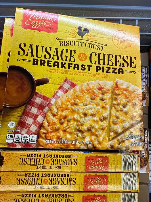 breakfast pizza at aldi