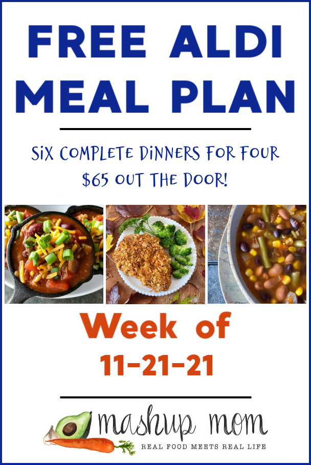 Free ALDI Meal Plan week of 11/21/21: Six complete dinners for four, $65 out the door