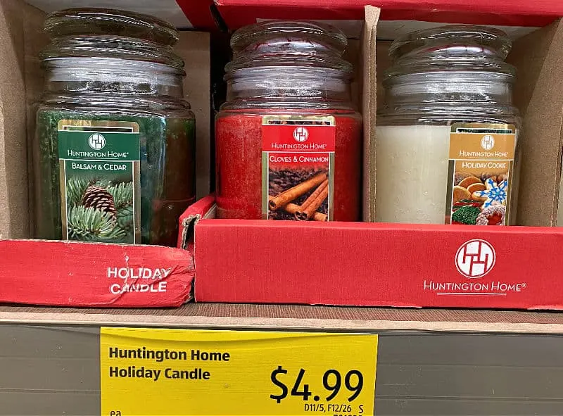 holiday jar candles