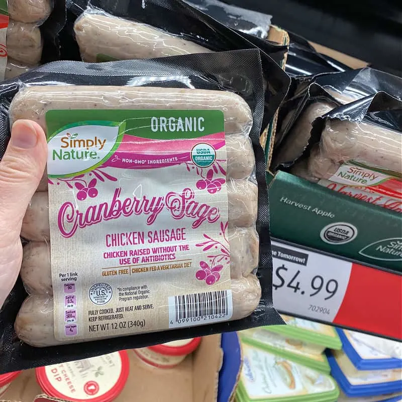 organic cranberry chicken sausage