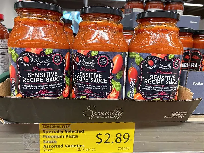 sensitive pasta sauce