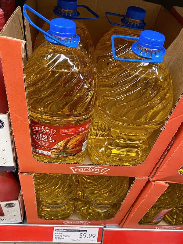 turkey frying oil at aldi