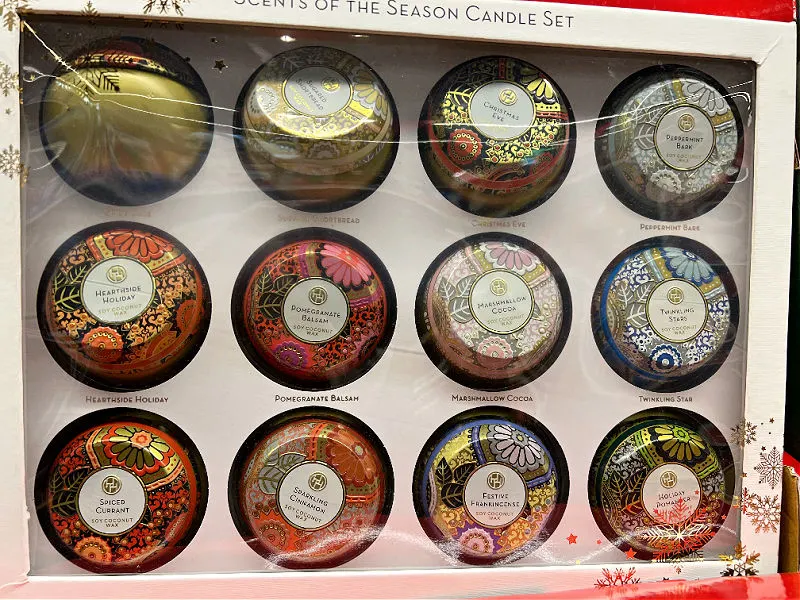 holiday scent candle set