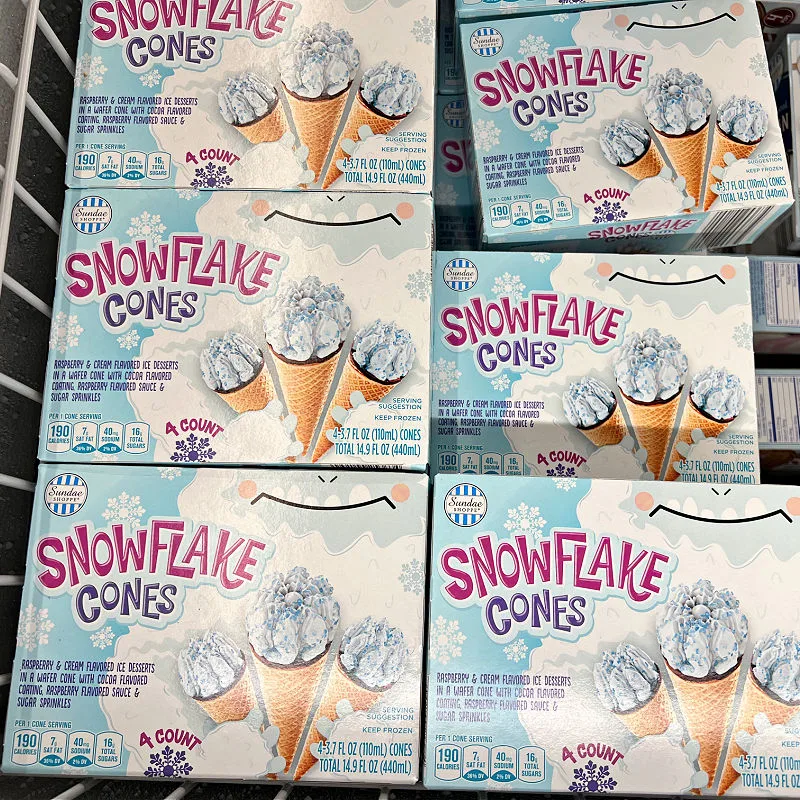 snowflake cones