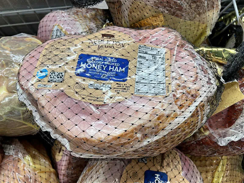 spiral ham at aldi