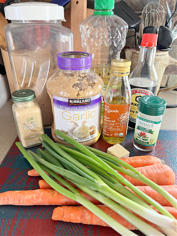 carrot stir fry ingredients