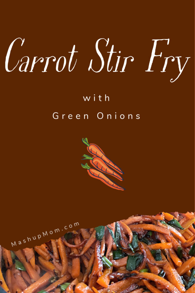 carrot stir fry with green onions