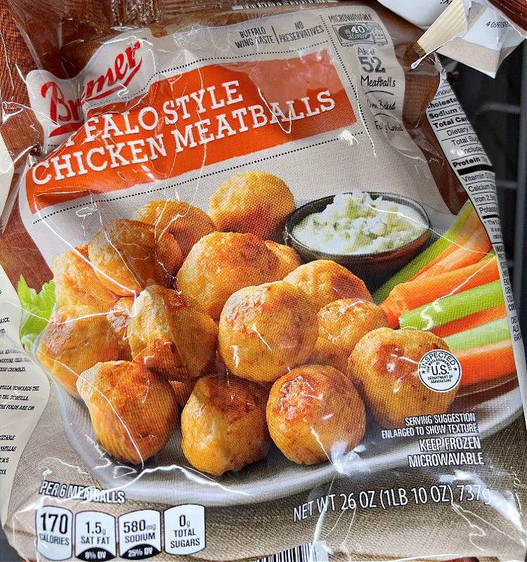 buffalo chicken meatballs