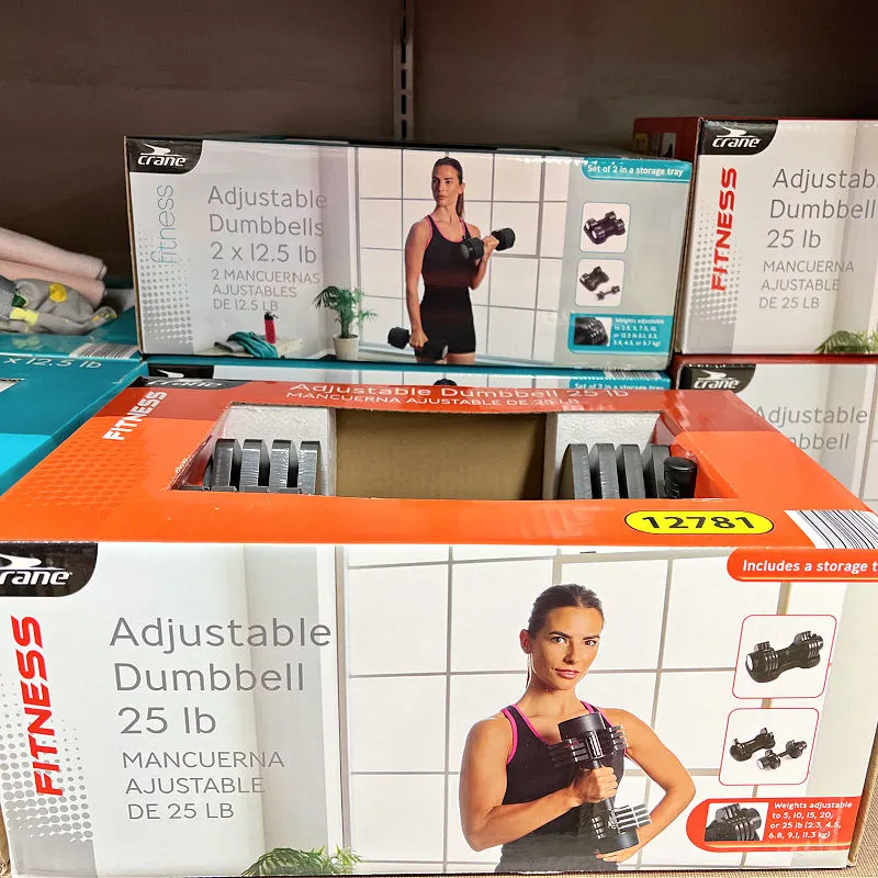 dumbbells at aldi