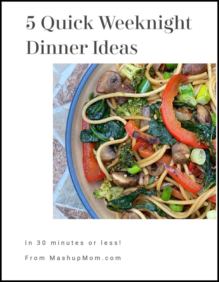 Five Quick Weeknight Dinner Recipes -- in 30 minutes or less!