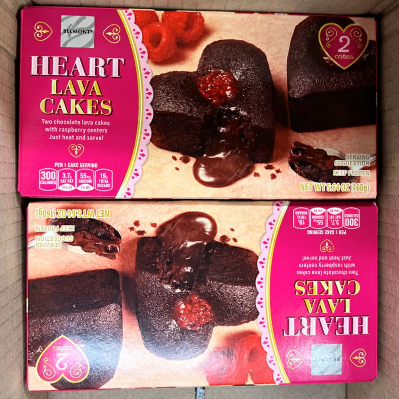 heart shaped lava cakes