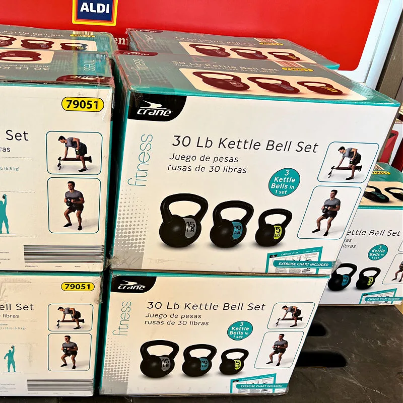 kettle bell set in a box