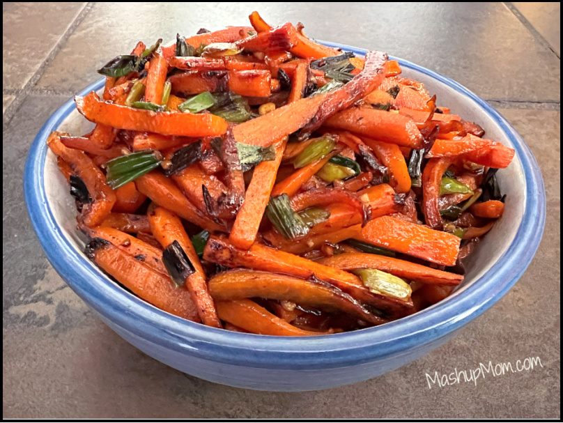 stir fried carrots in a bowl