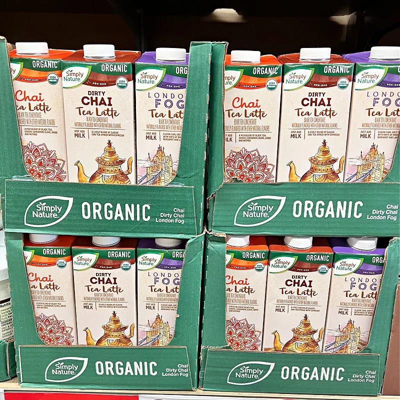 organic chai latte boxes