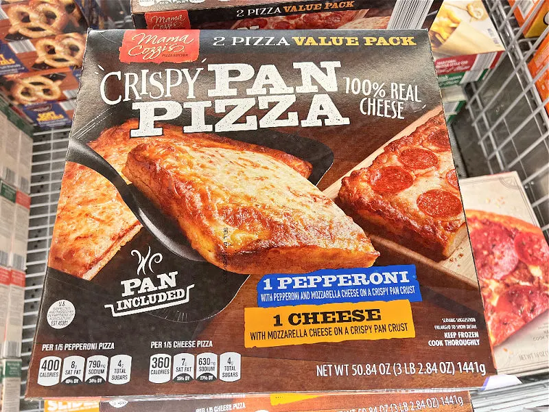 cheese and pepperoni pan pizza