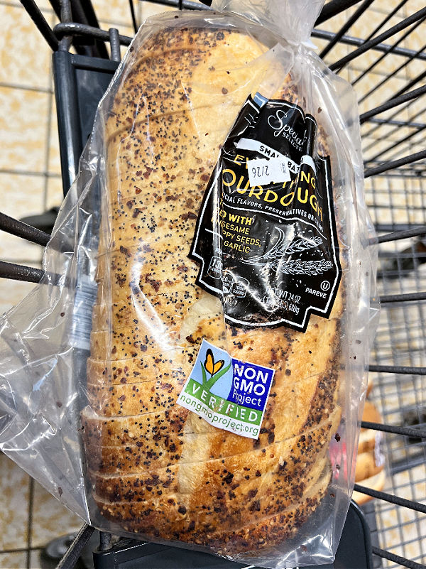everything bagel sourdough bread