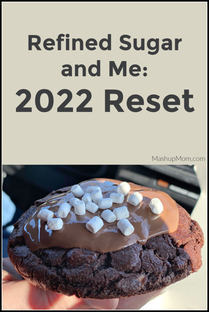 refined sugar and me 2022 reset with chocolate cookie image