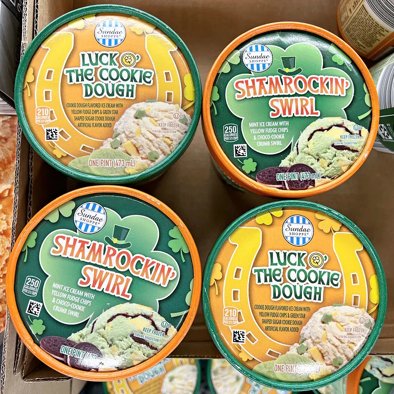 st patricks day aldi ice cream