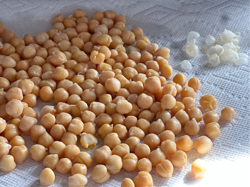 pat the chickpeas dry