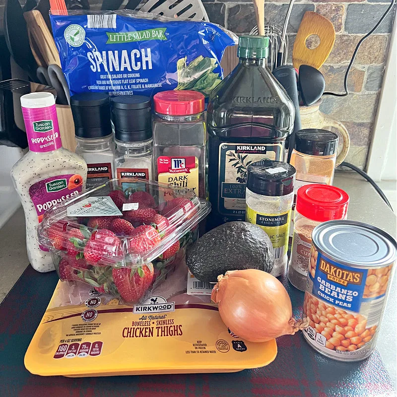 strawberry spinach salad ingredients