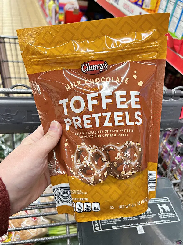 chocolate covered toffee pretzels