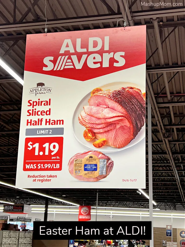 spiral sliced ham at aldi