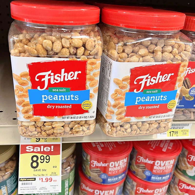 big jar of peanuts $1.99 with digital coupon